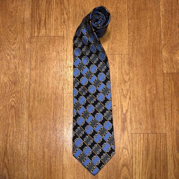 Vintage Gucci GG Silk Tie - Picture 1 of 5